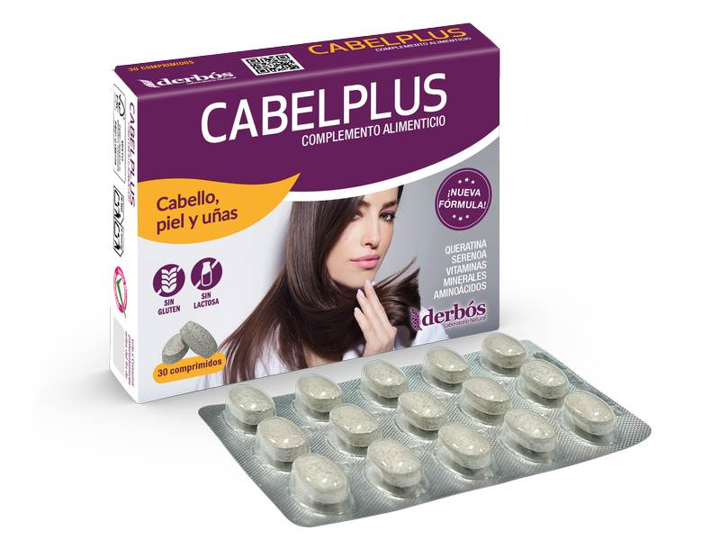 Cabelplus 30 comprimidos - Complemento alimenticio Derbós 