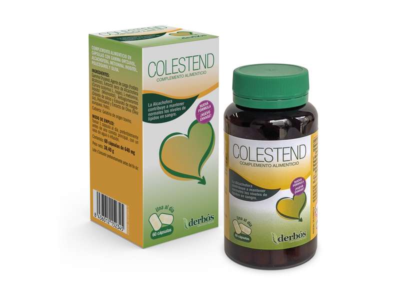 Colestend 60 cápsulas - Complemento alimenticio Derbós 60 Cápsulas